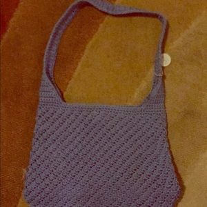 The Sak Knit Light Blue Small Shoulder Bag
